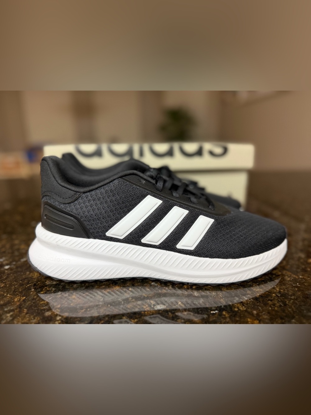 adidas Kids Black and White Comfort Runner Sneakers